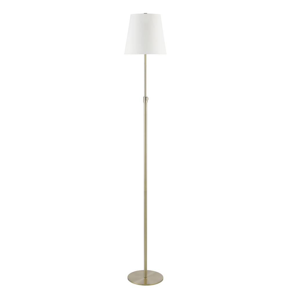 Asya 1 Light Antique Brushed Brass Floor Lamp. Picture 2