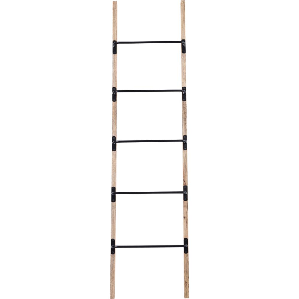 MARIETA NATURAL DECORATIVE LADDER FOR THROWS. Picture 1