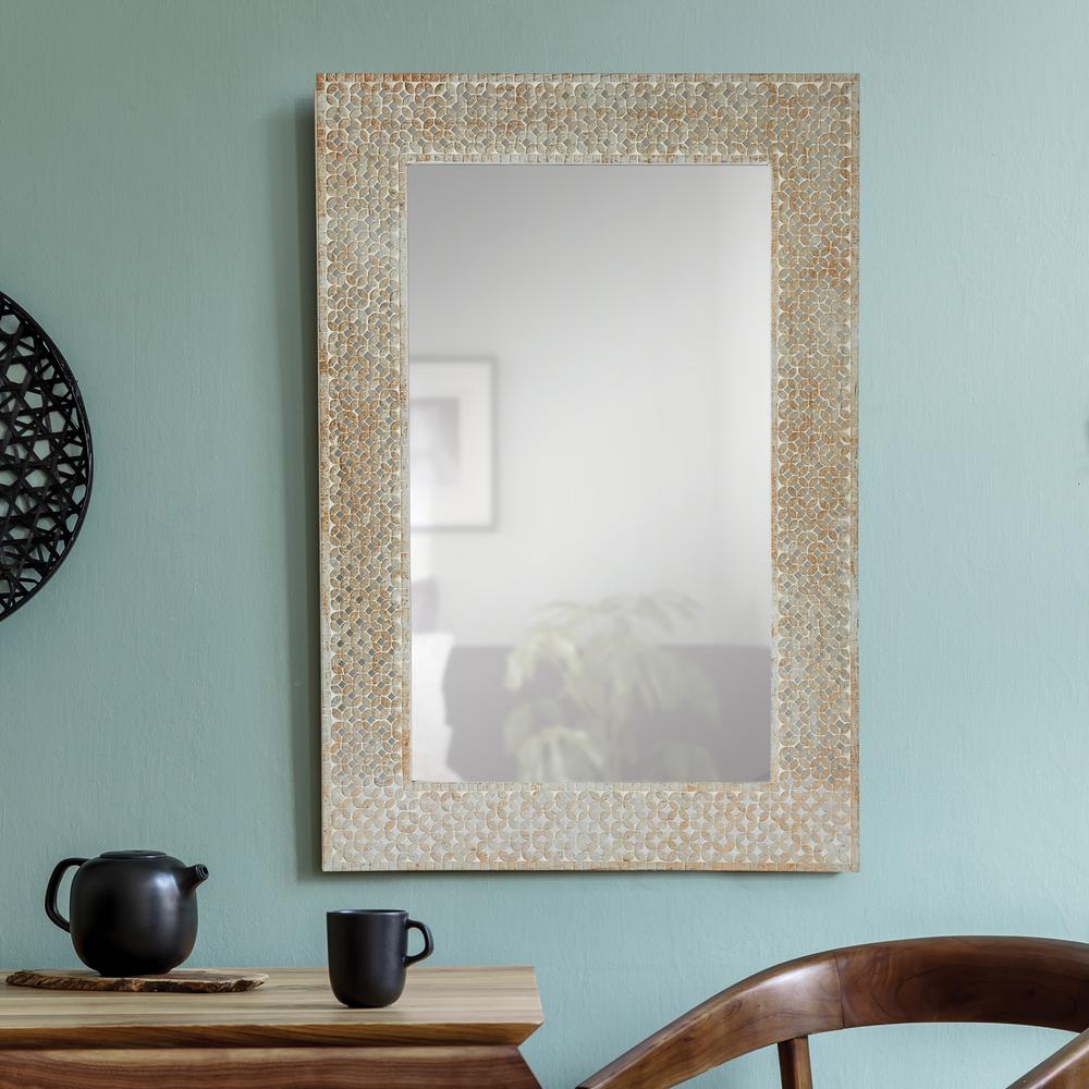 Amalfi 24 in. x 36 in. Rectangular Framed Mirror. Picture 5