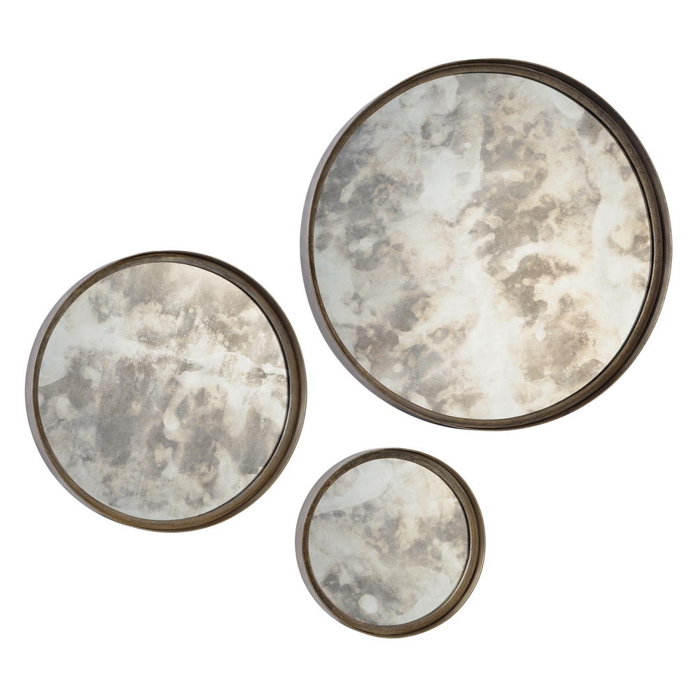 Shire Set of 3 Mirrors, Round. Picture 1