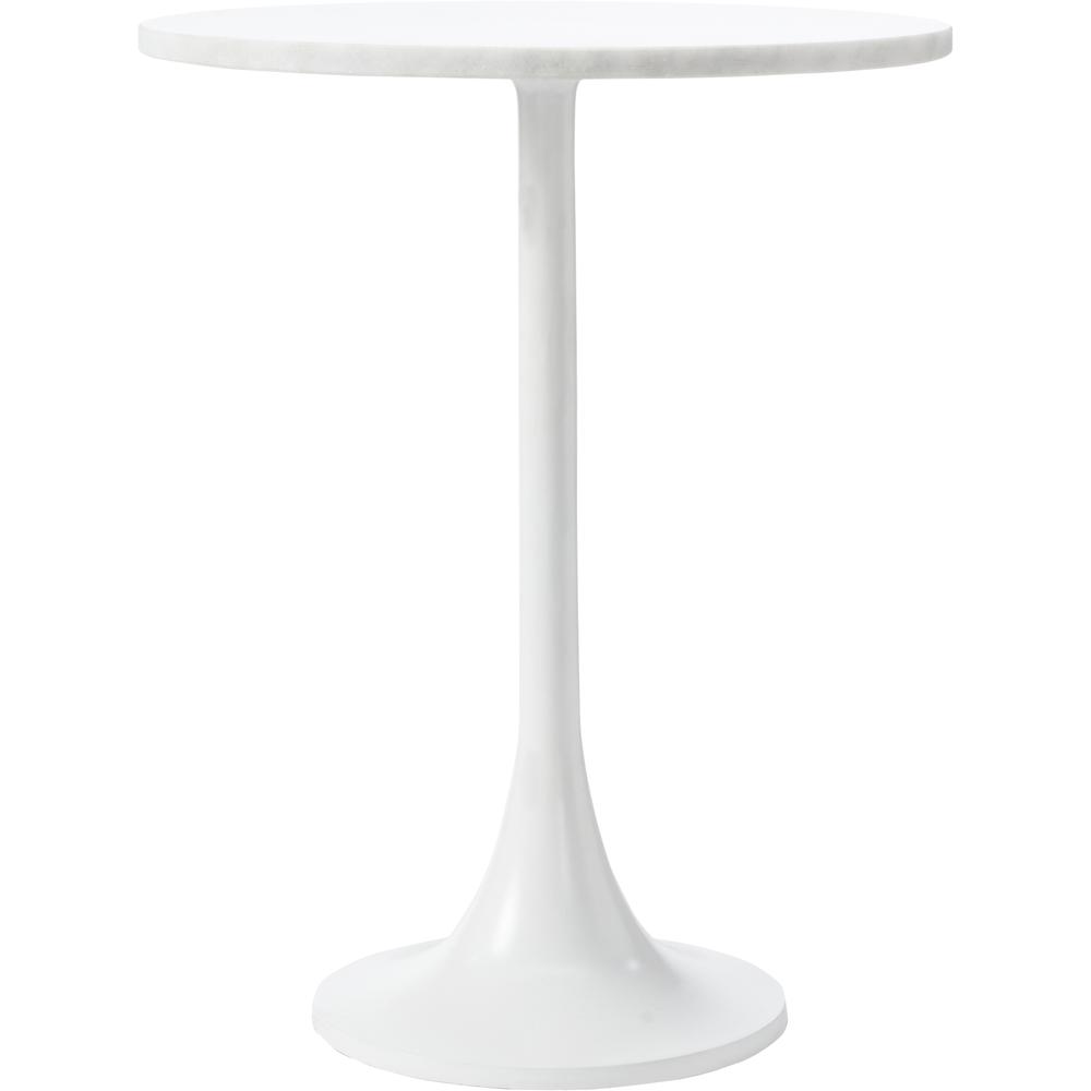 Alina MATTE WHITE SIDE TABLE. Picture 1