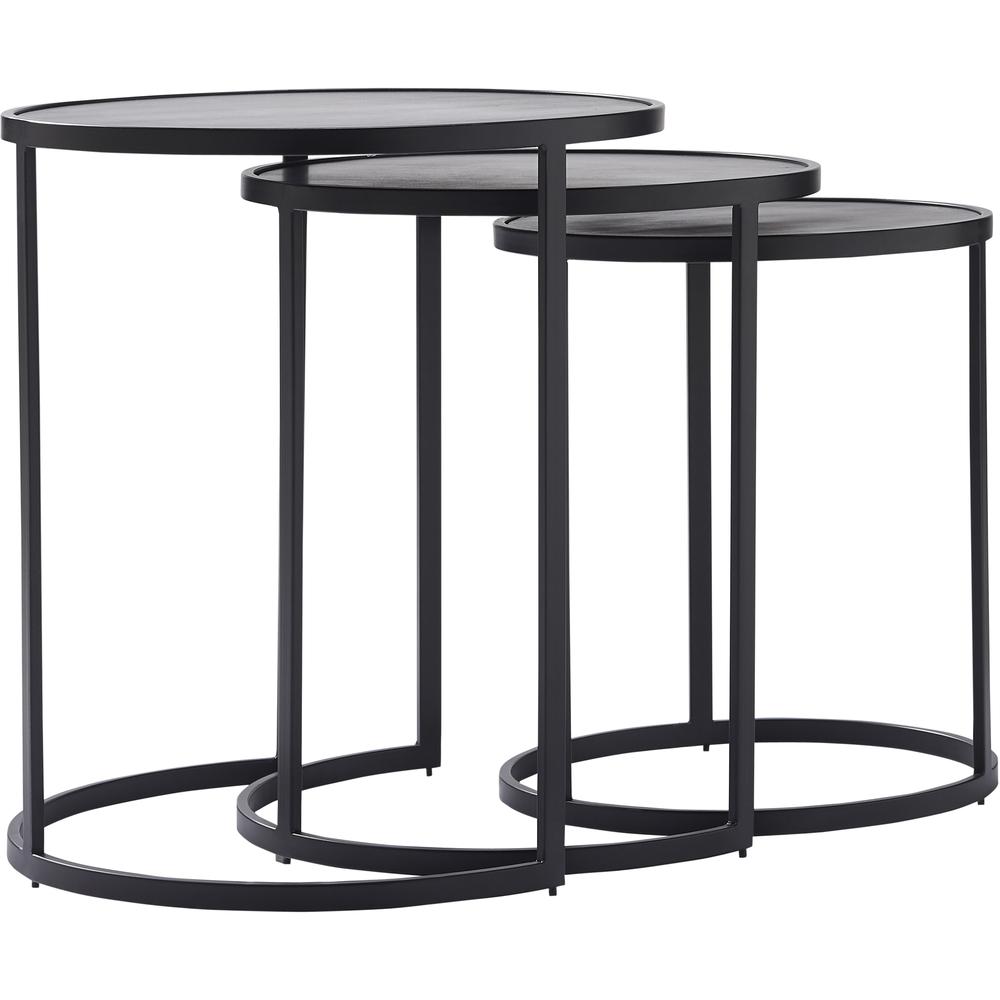 Donatella Black Table (Set of 3). Picture 1