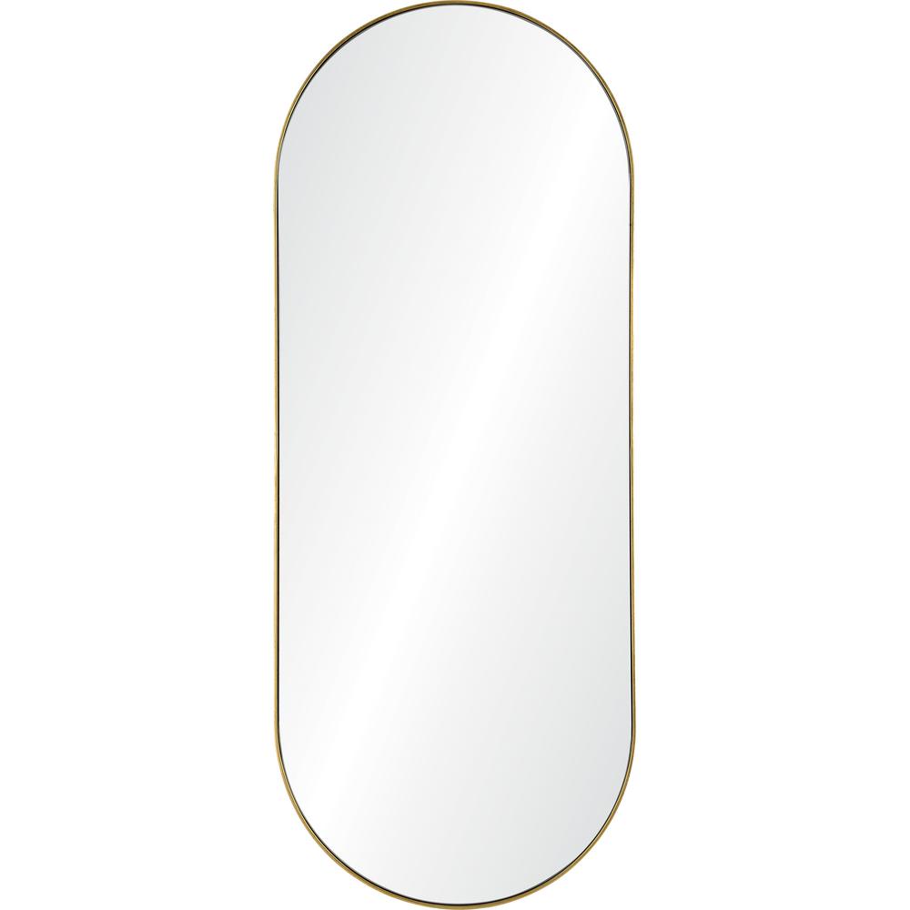 Marius 24 in. x 60 in. Oval Framed Mirror. Picture 1