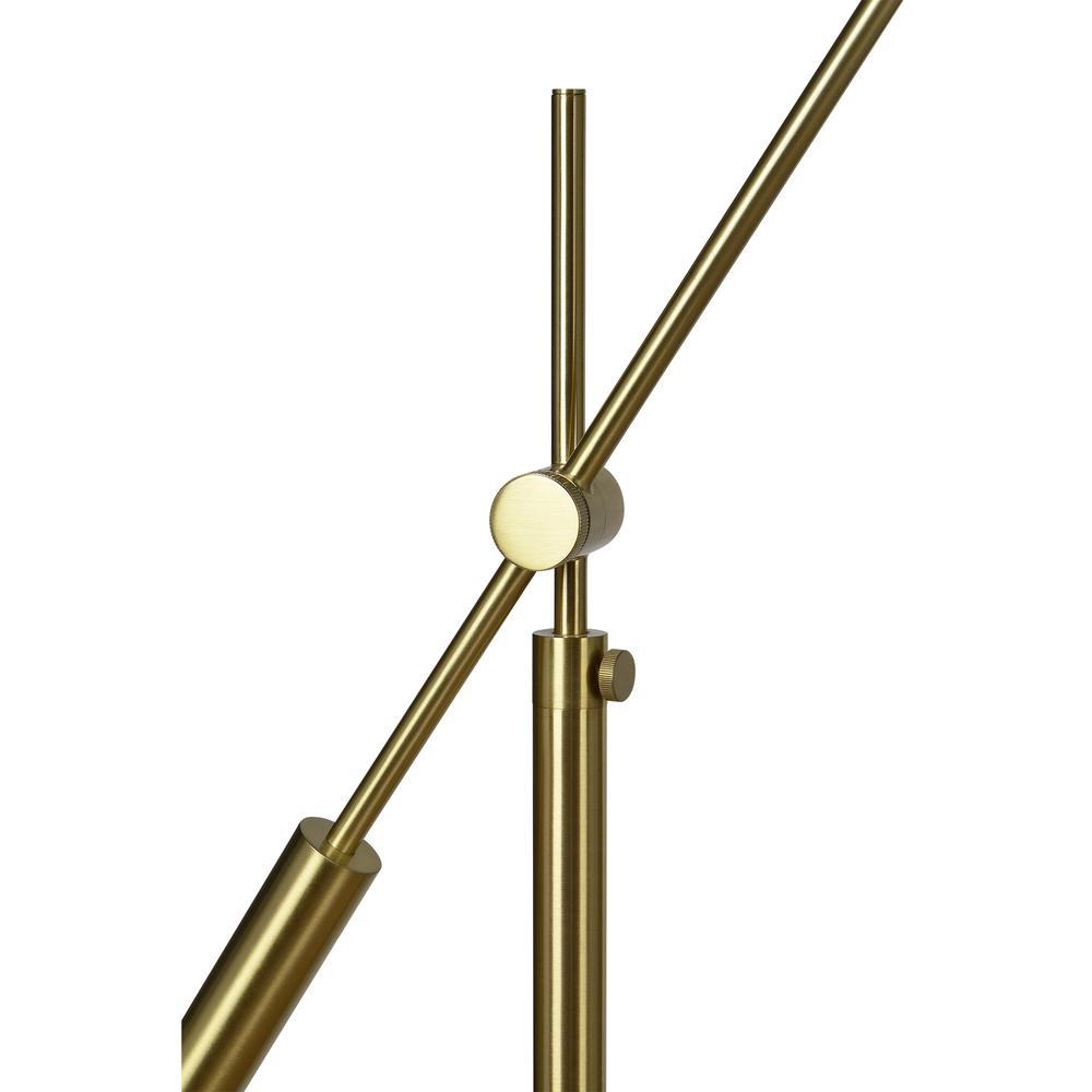Claire 1 Light Satin Brass Floor Lamp. Picture 3