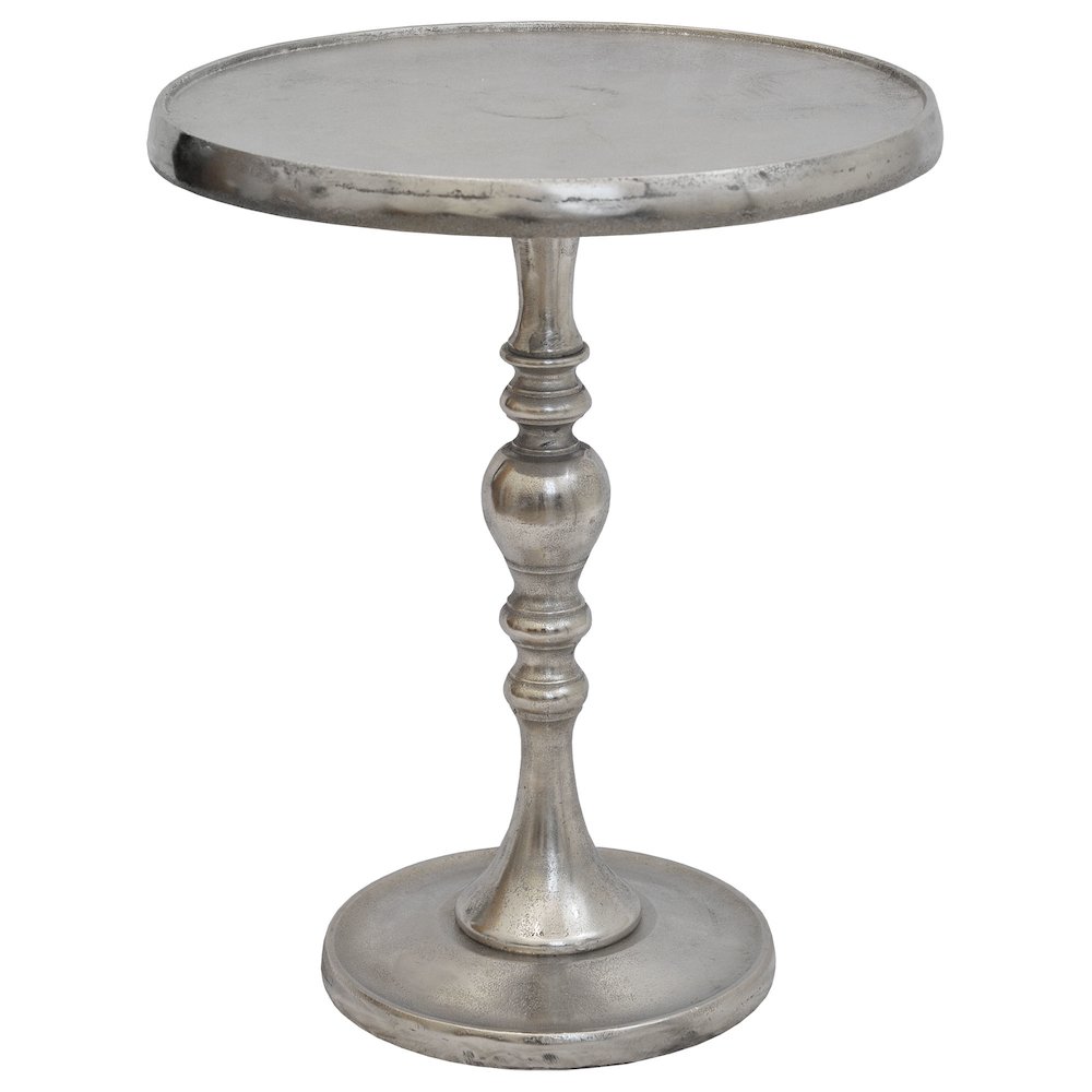Romina Nickel Accent Table. Picture 1