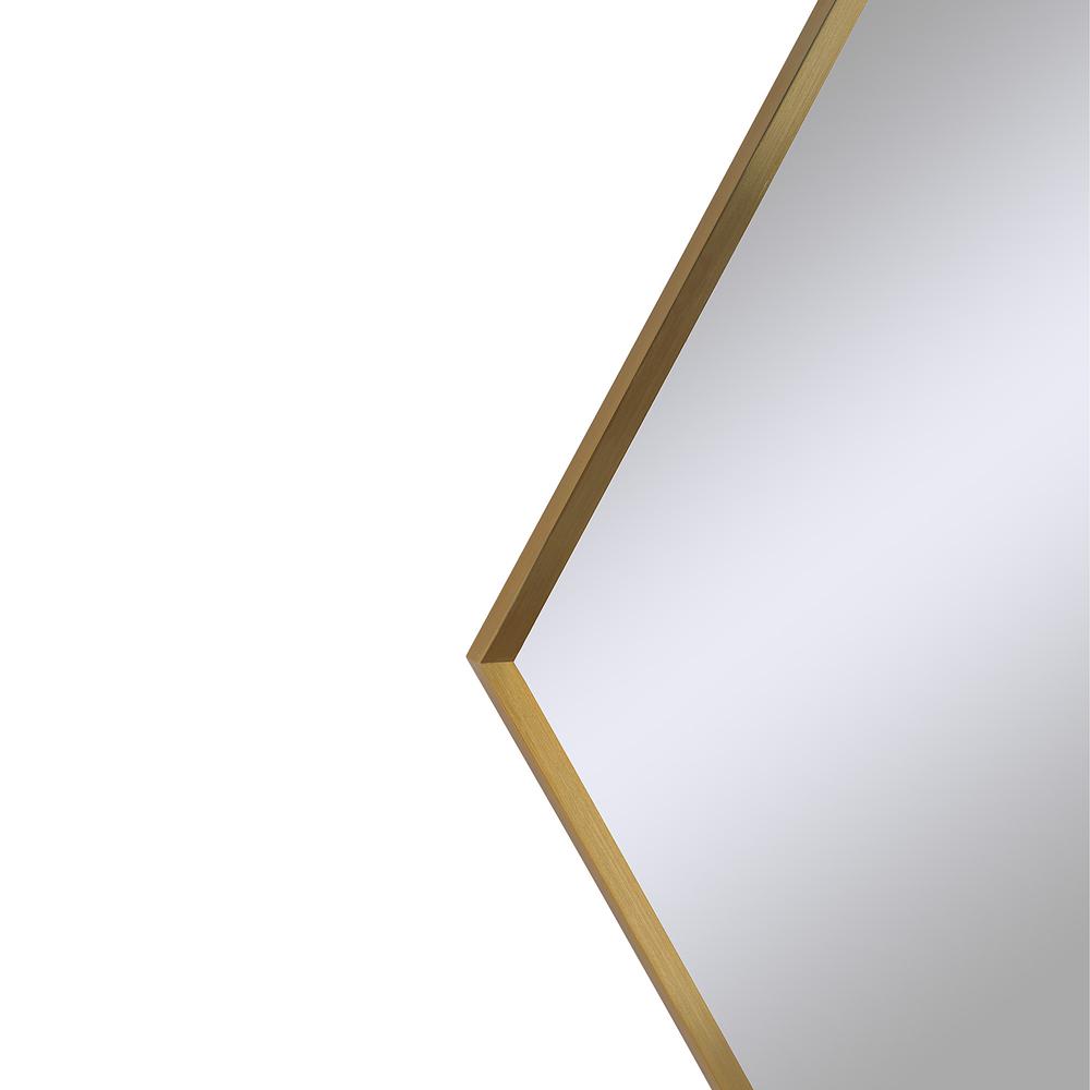 Devika 41 x 31 Geometric,Irregular Framed Mirror. Picture 3