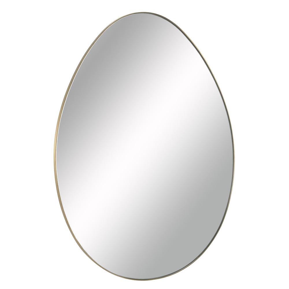 Ova 33 x 25 Oval,Round Framed Mirror. Picture 2