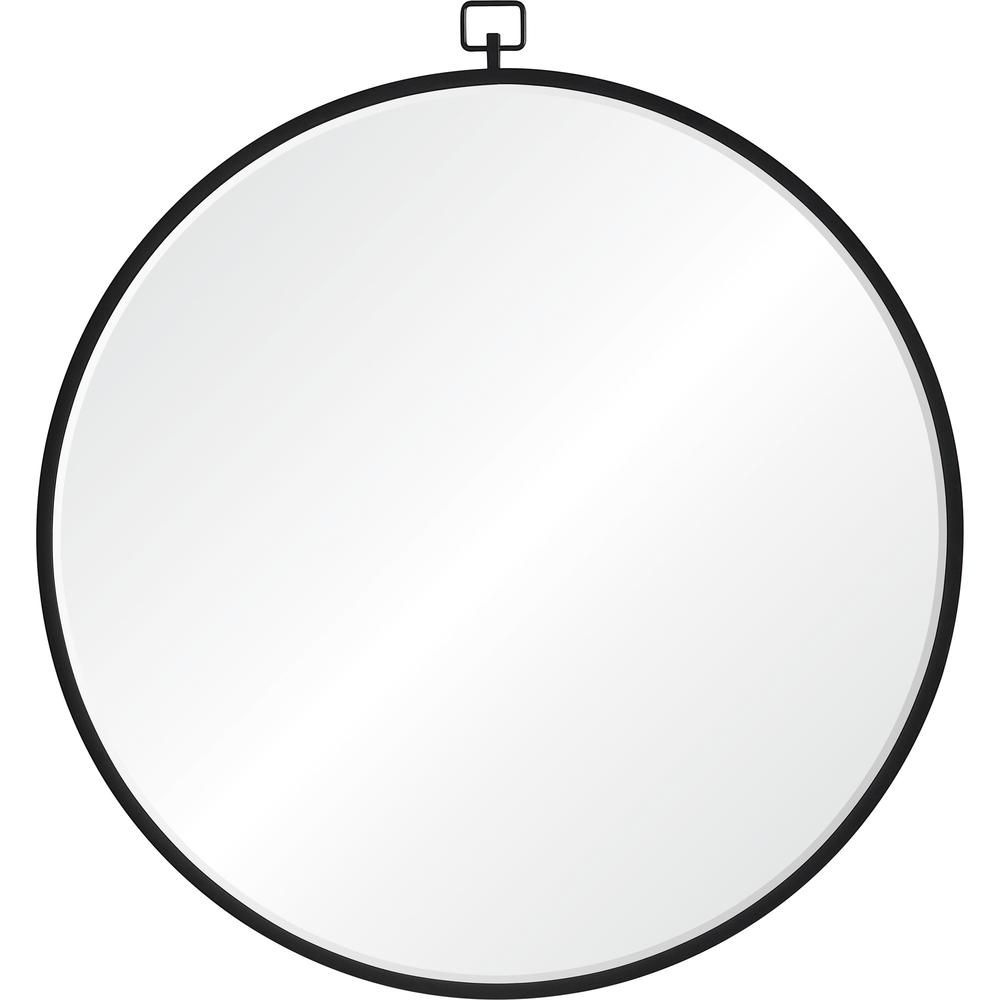 Rayden 38.5 in. x 36 in. Round Framed Mirror. Picture 1