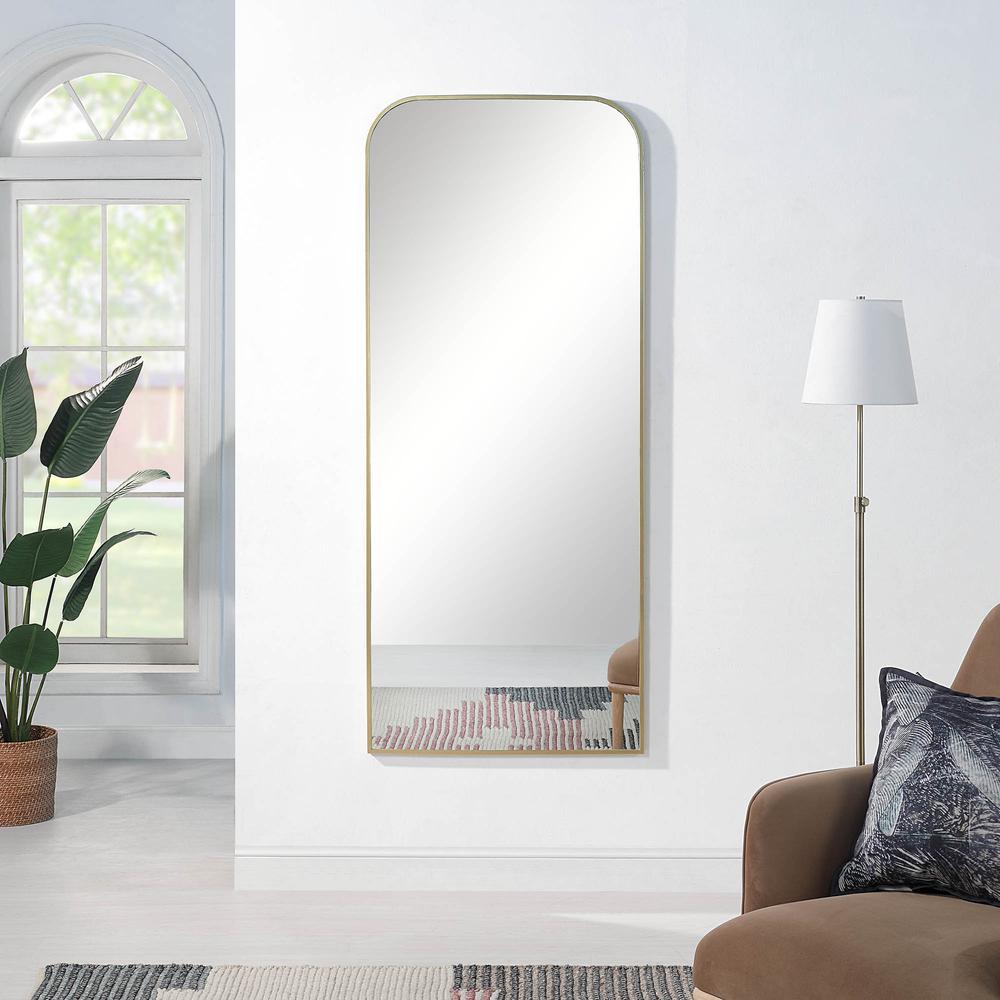 Meryem 30 x 72 Rectangular Framed Mirror. Picture 5