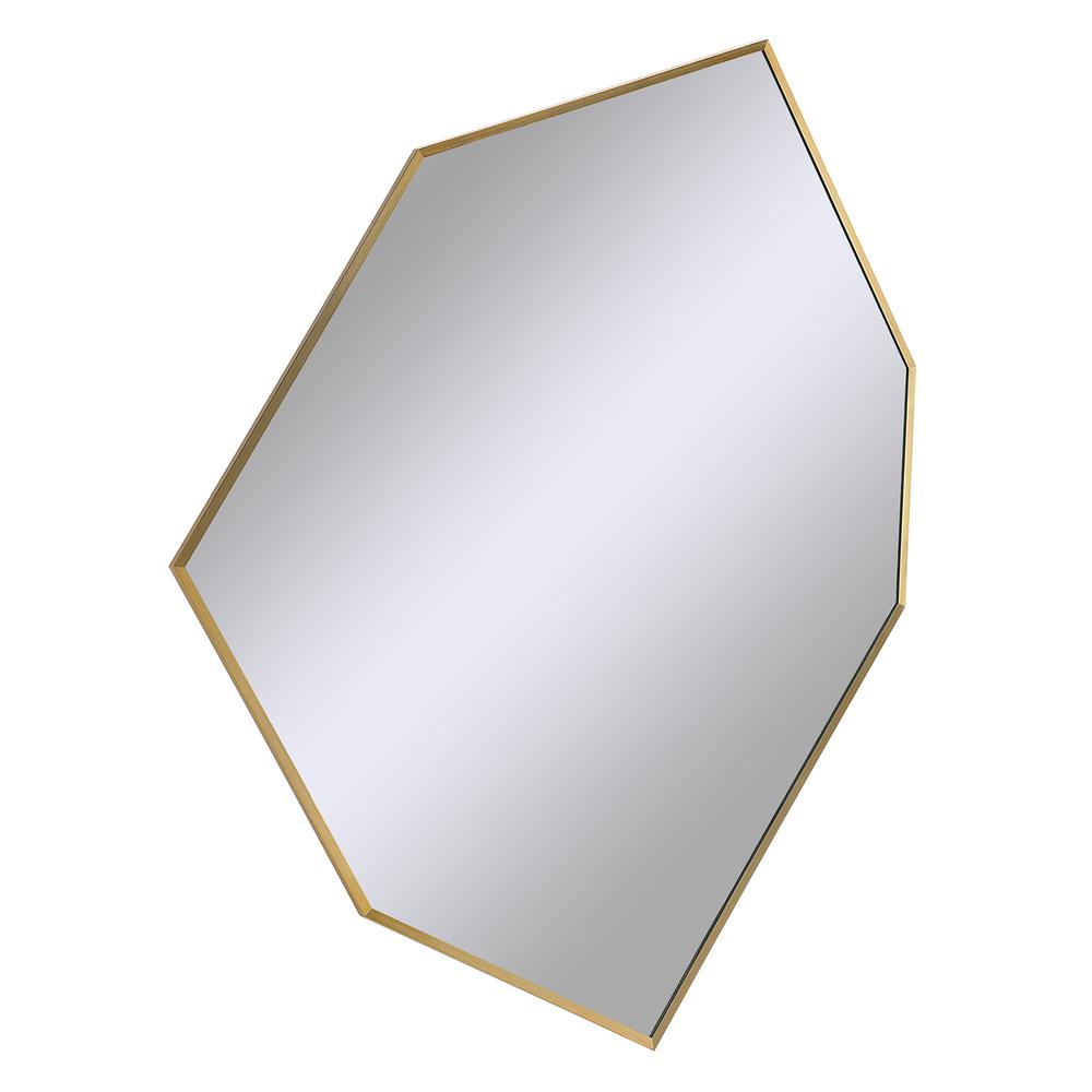 Devika 41 x 31 Geometric,Irregular Framed Mirror. Picture 2