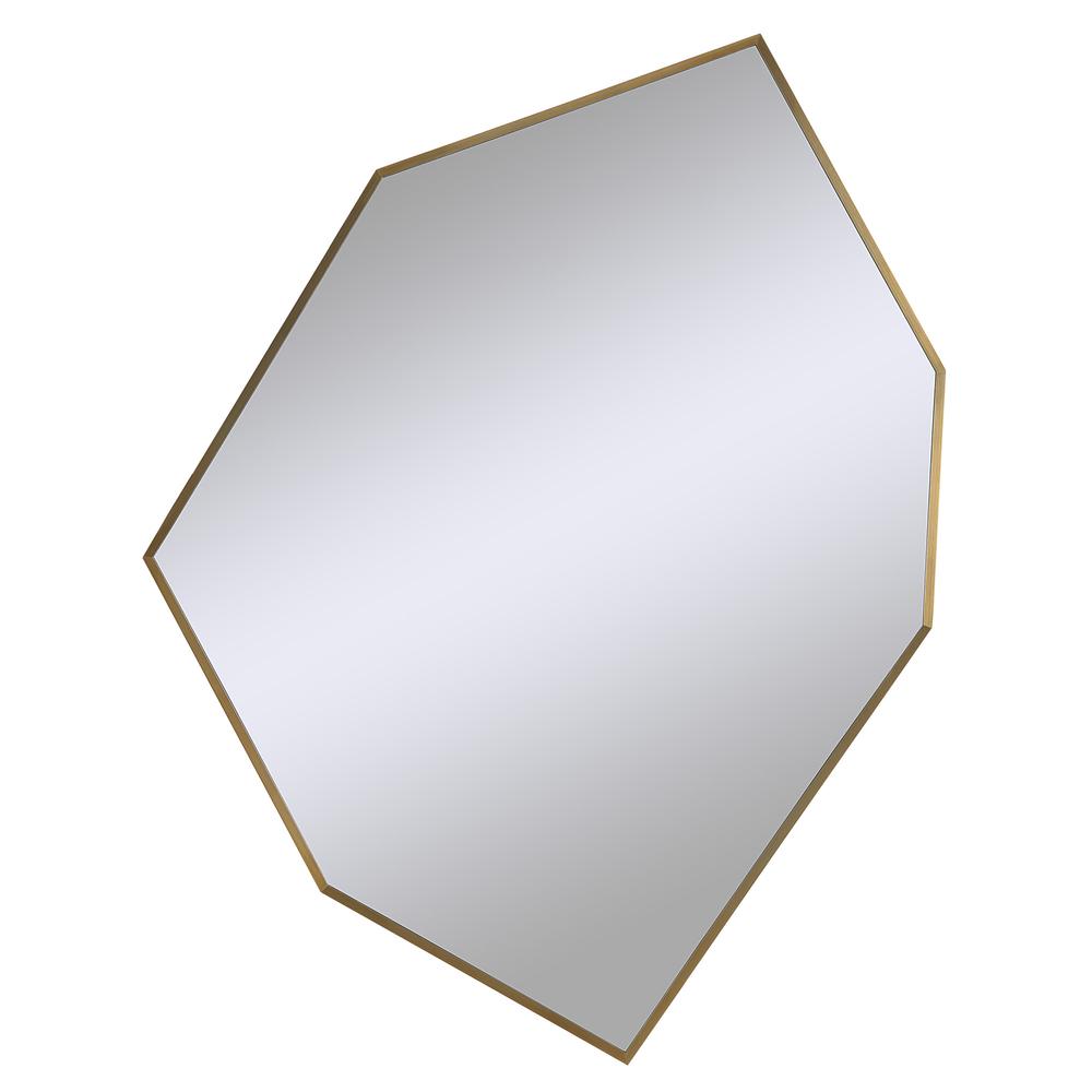Devika 41 x 31 Geometric,Irregular Framed Mirror. Picture 1