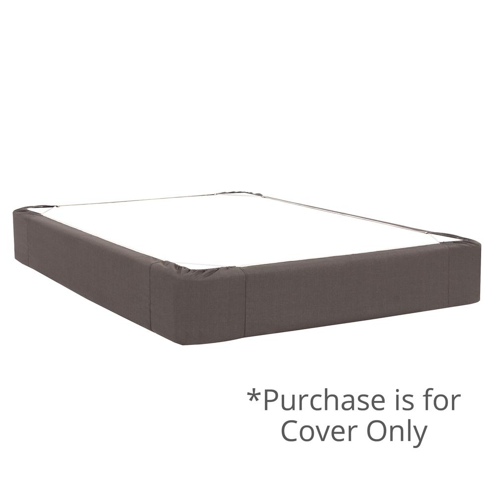 Sterling Charcoal Full Boxspring Cover. Picture 2