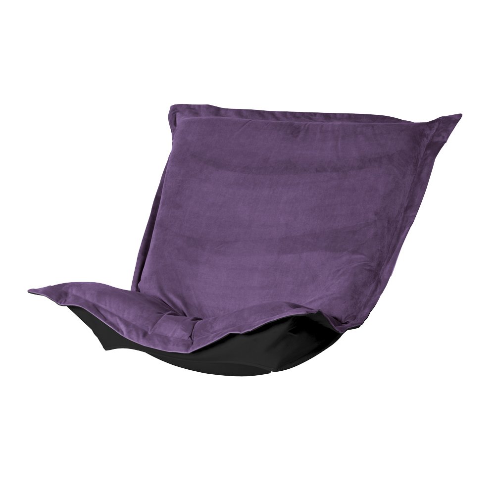 Bella Eggplant Puff Chair Cushion. The main picture.