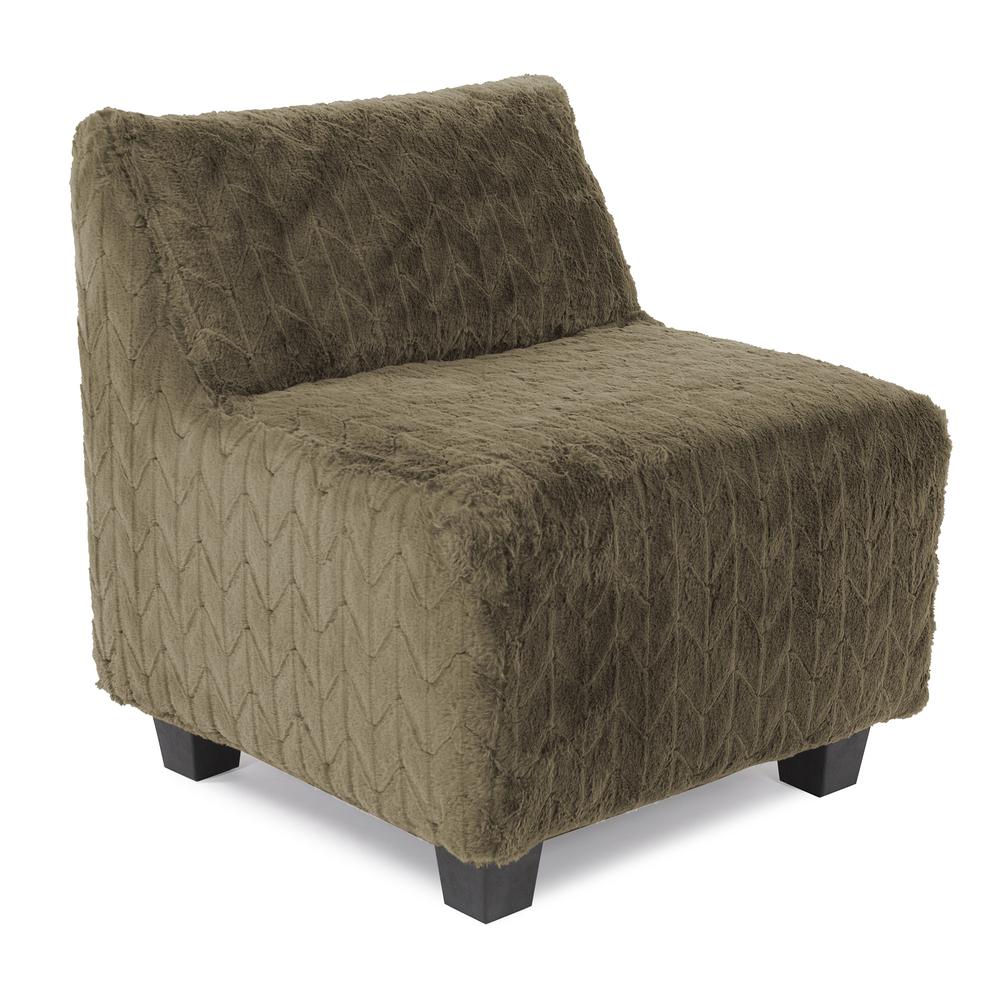 Howard Elliott Pod Chair Cover Faux Fur Angora Moss - Cover Only, Chair Base Not Included. Picture 1