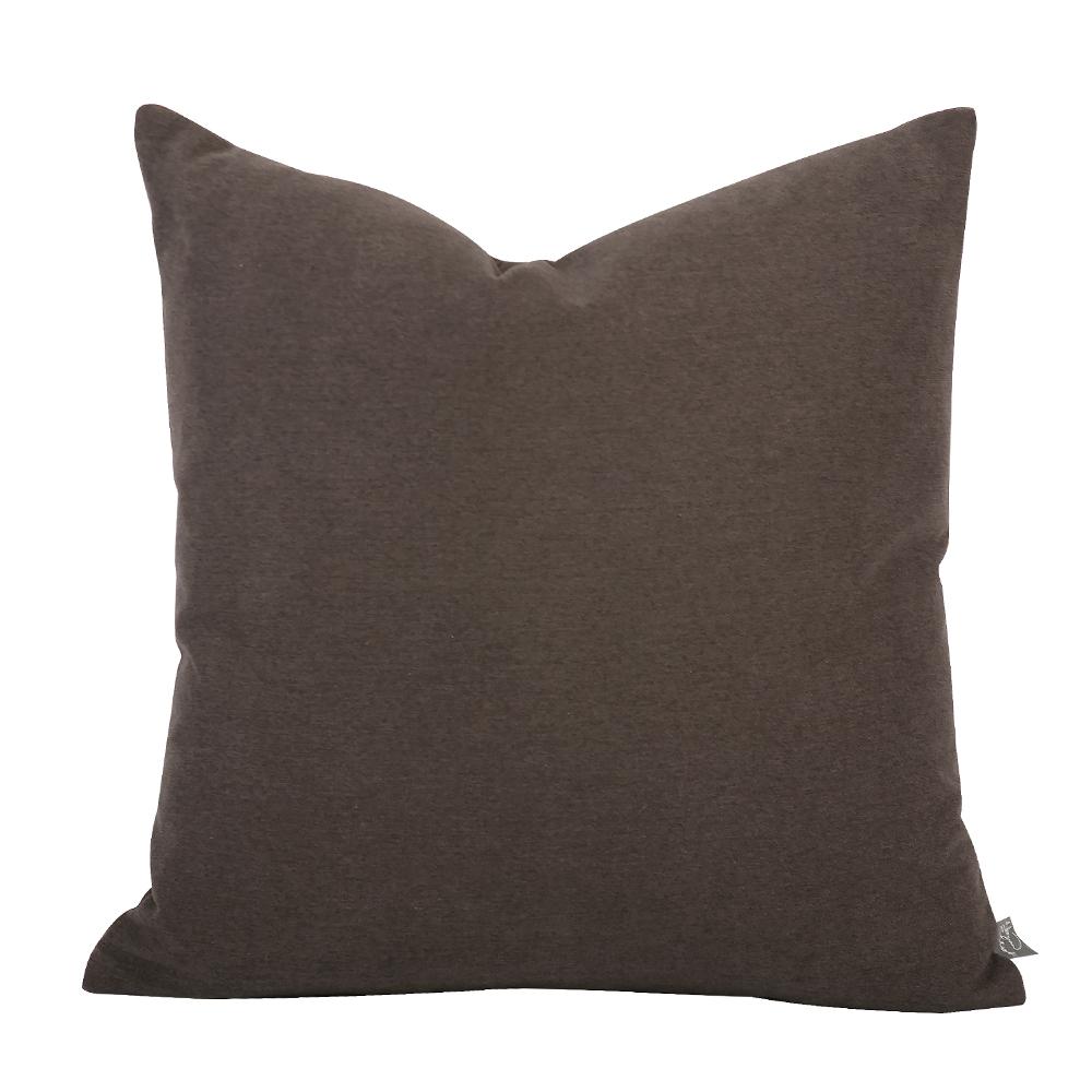 Howard Elliott 20" x 20" Pillow Oxford Chocolate - Poly Insert. Picture 3