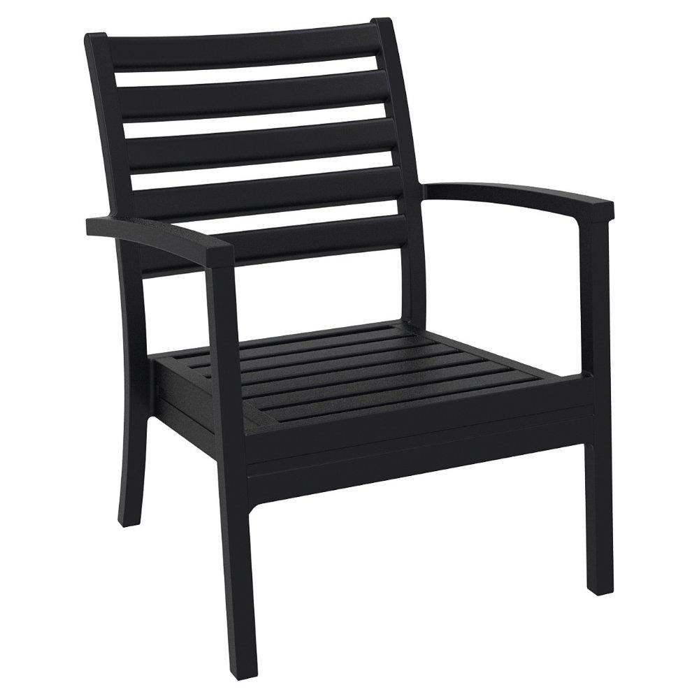 Artemis XL Club Chair Black, Set of 2. Picture 1