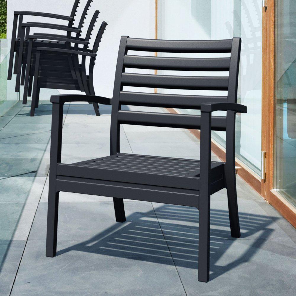Artemis XL Club Chair Black, Set of 2. Picture 9