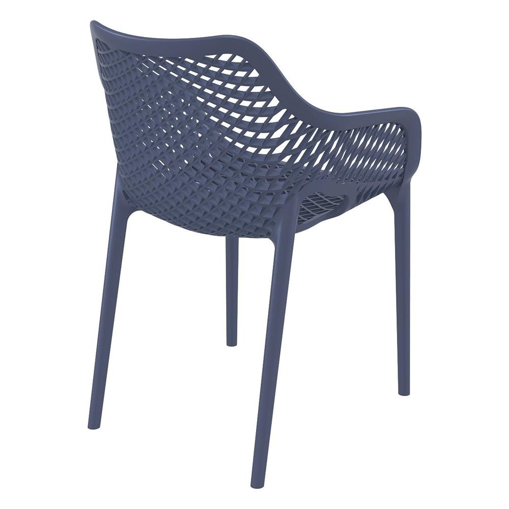 Outdoor Dining Arm Chair, Set of 2, Dark Gray, Belen Kox. Picture 2