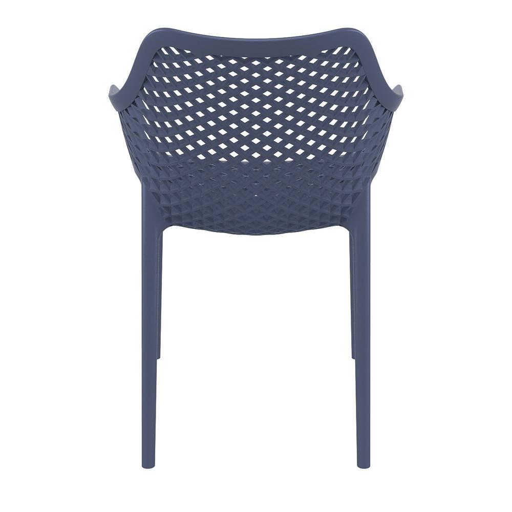 Outdoor Dining Arm Chair, Set of 2, Dark Gray, Belen Kox. Picture 5
