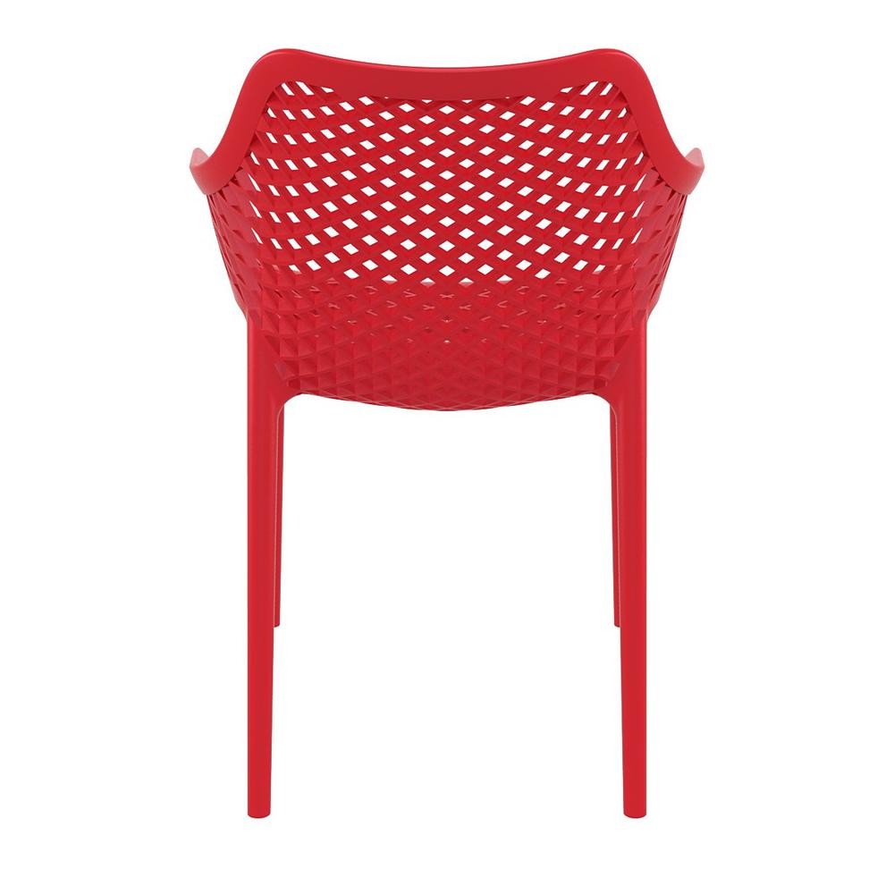 Outdoor Dining Arm Chair Red - Set Of 2. Picture 5