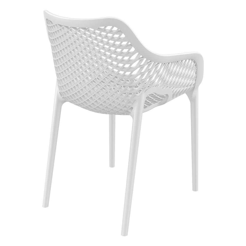Outdoor Dining Arm Chair, Set of 2, White, Belen Kox. Picture 3