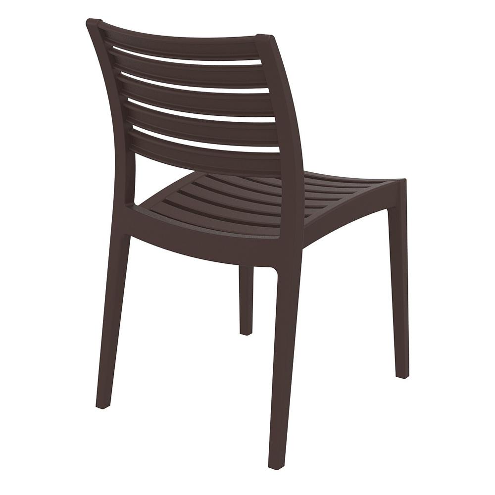 Ares Outdoor Dining Chair Brown, Set of 2. Picture 6