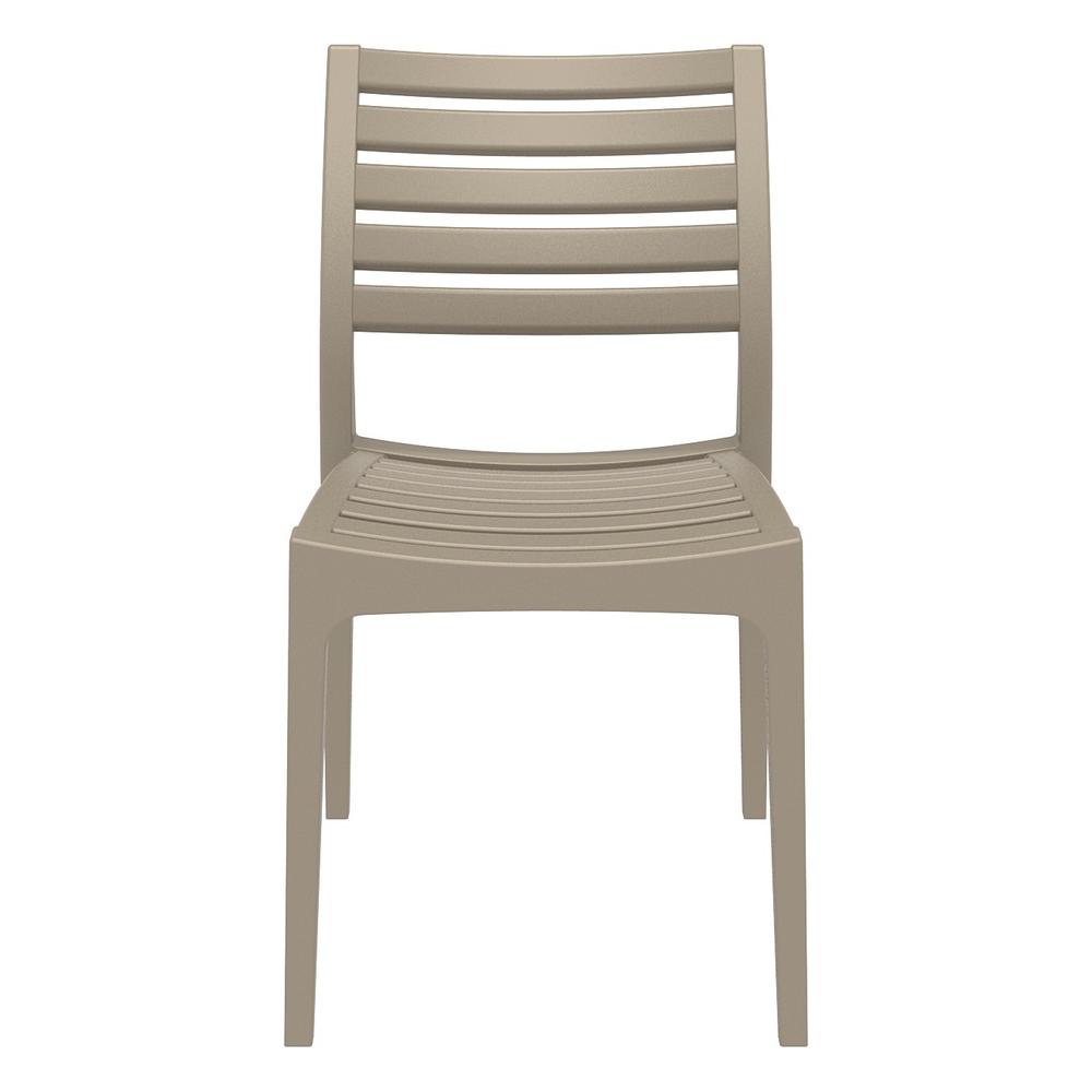 Ares Outdoor Dining Chair Taupe, Set of 2. Picture 3