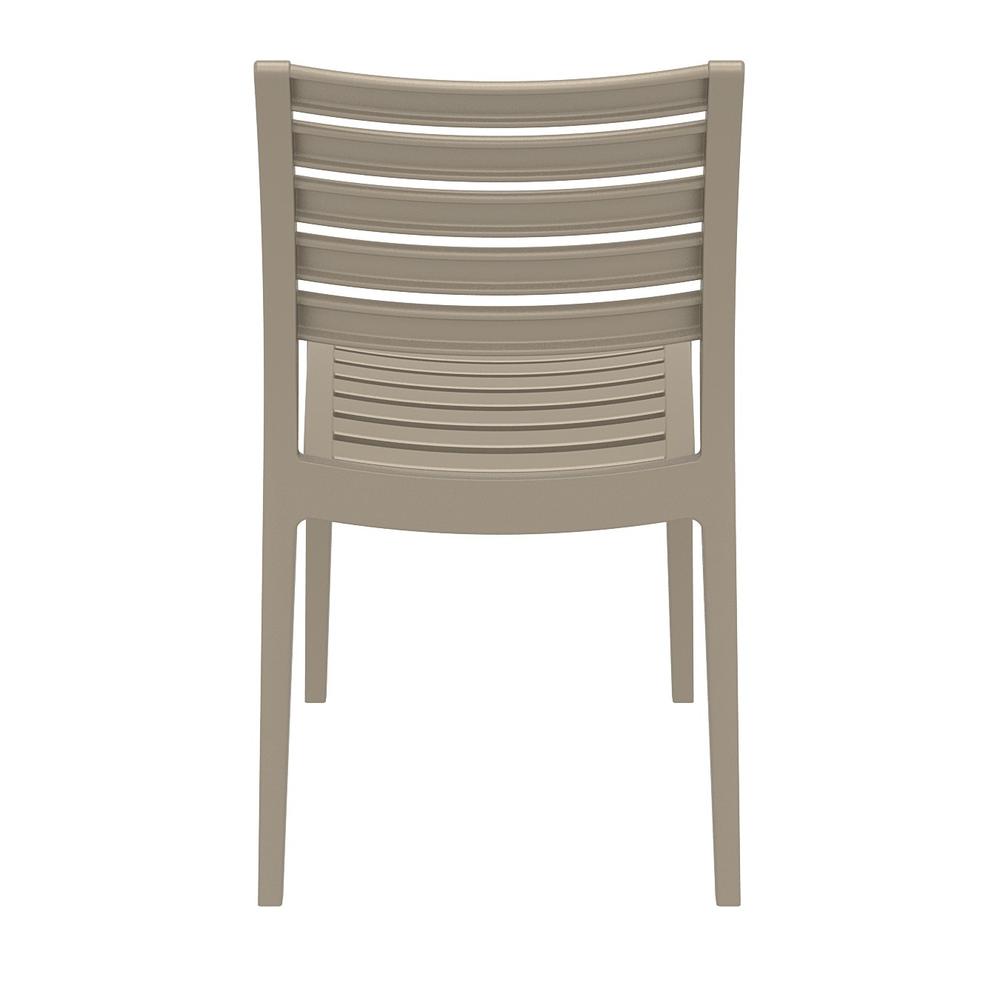 Ares Outdoor Dining Chair Taupe, Set of 2. Picture 5