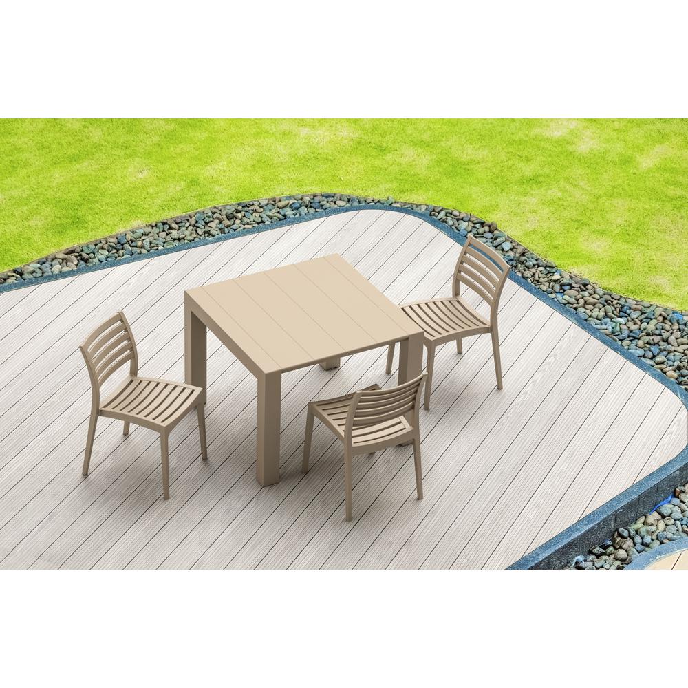 Outdoor Dining Chair, Set of 2, Taupe, Belen Kox. Picture 7