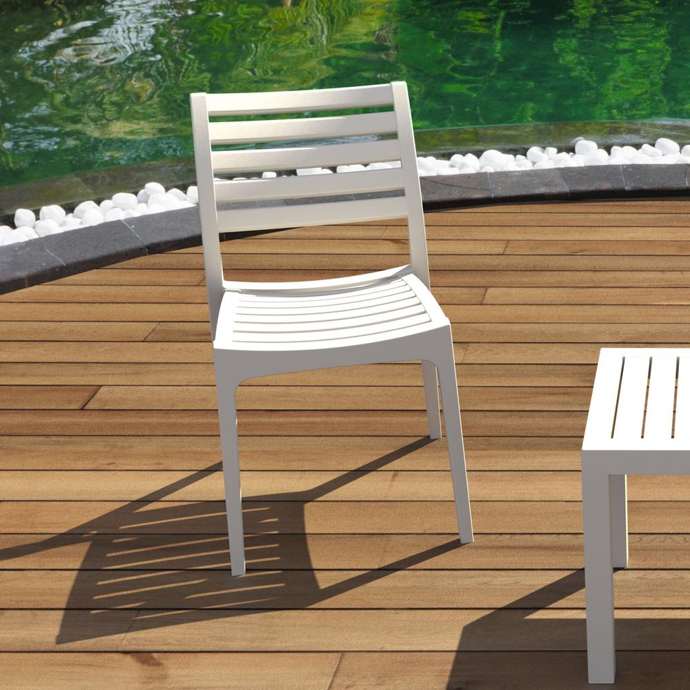Outdoor Dining Chair White - Set Of 2. Picture 6