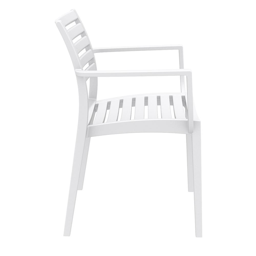 Artemis Outdoor Dining Arm Chair White, Set of 2. Picture 5