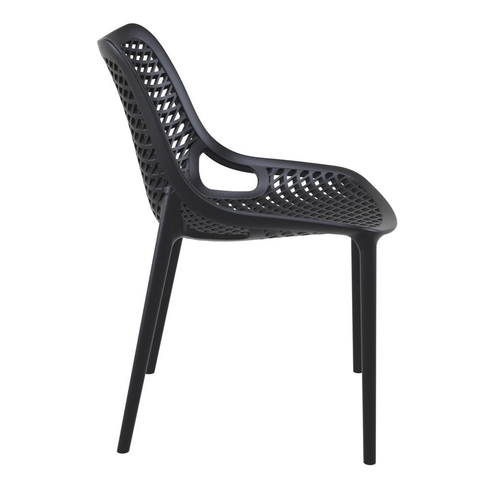 Air Outdoor Dining Chair Black, Set of 2. Picture 7