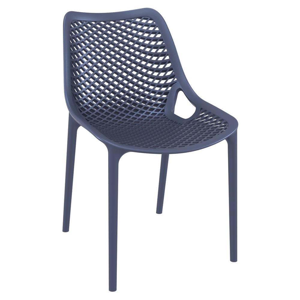 Outdoor Dining Chair, Set of 2, Dark Gray, Belen Kox. Picture 1