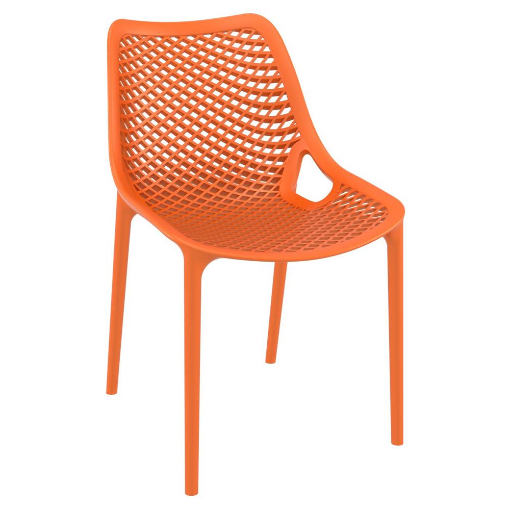Air Outdoor Dining Chair Orange, set of 2. Picture 1