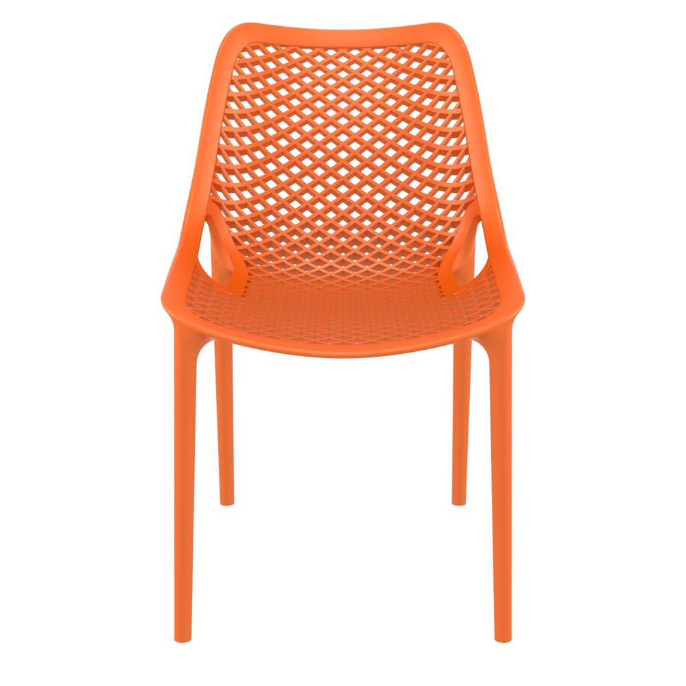Air Outdoor Dining Chair Orange, set of 2. Picture 3
