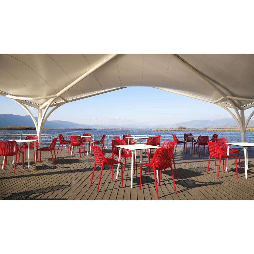 Air Outdoor Dining Chair Red, Set of 2. Picture 3