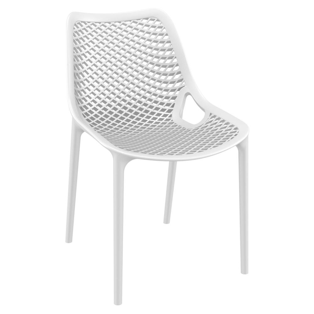 Air Outdoor Dining Chair White, Set of 2. Picture 1