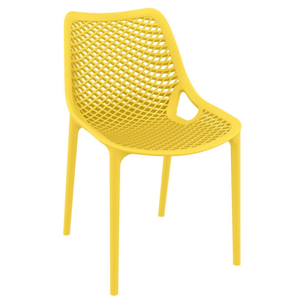 Air Outdoor Dining Chair Yellow, Set of 2. Picture 1