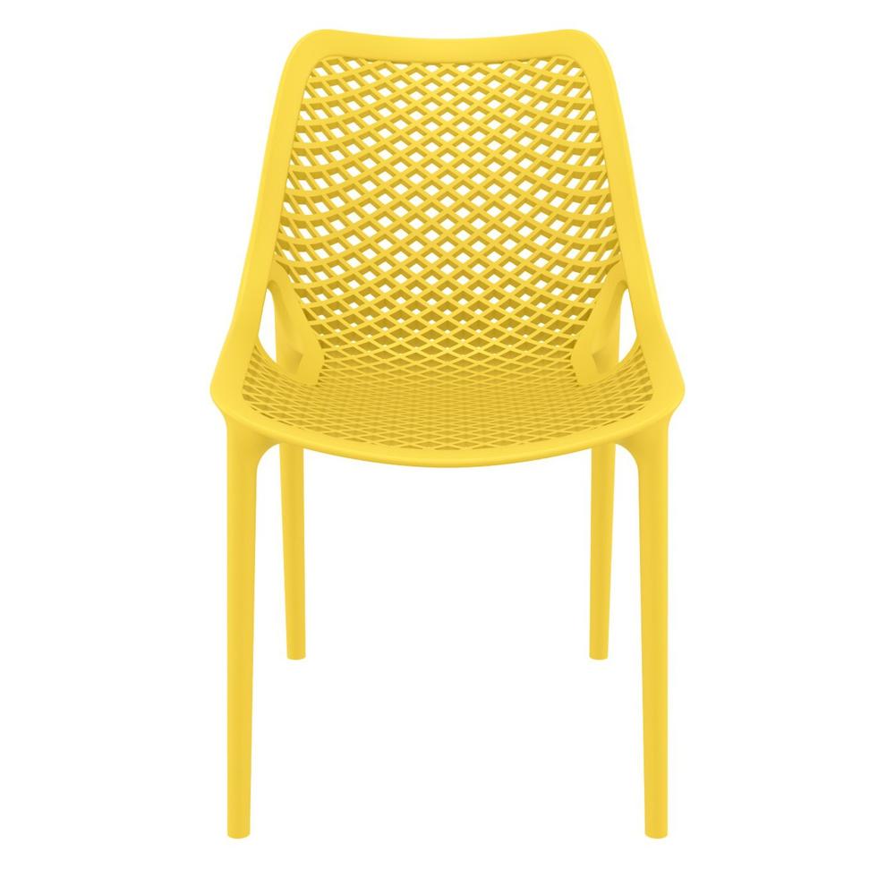 Air Outdoor Dining Chair Yellow, Set of 2. Picture 5