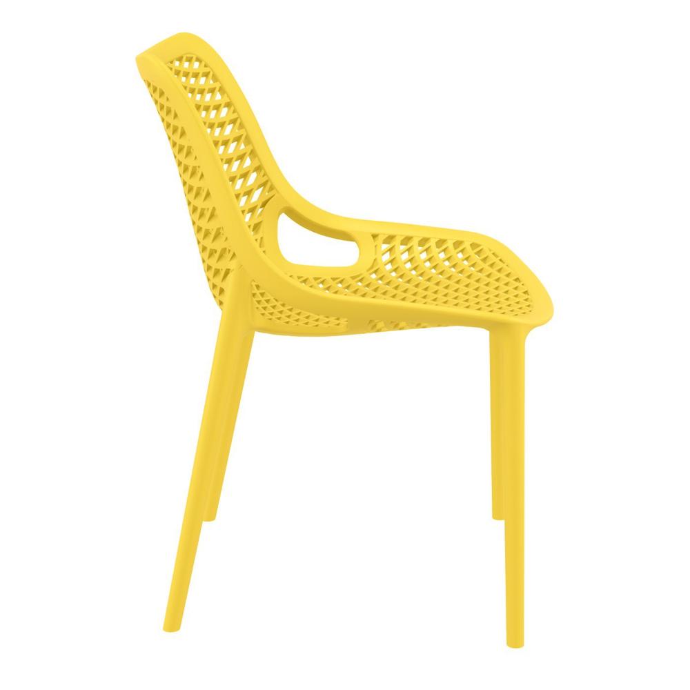 Air Outdoor Dining Chair Yellow, Set of 2. Picture 6