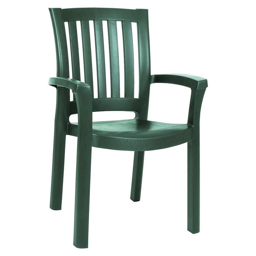 Resin Dining Arm Chair Green - Set Of 2. The main picture.