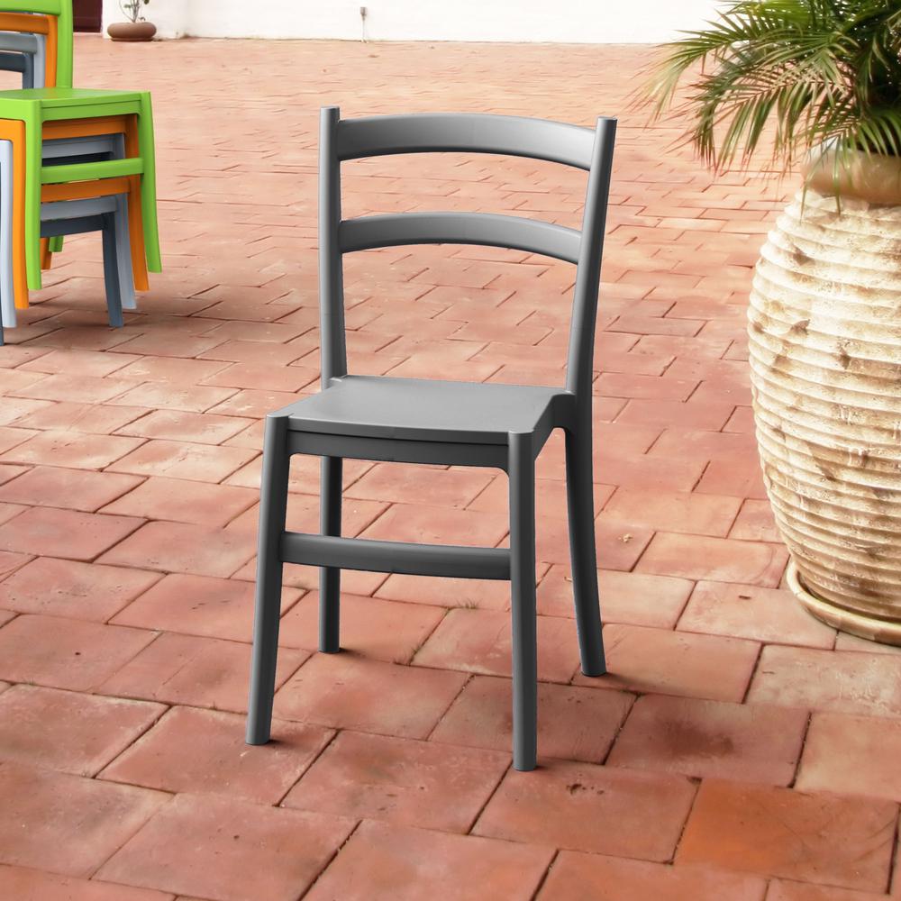 Dining Chair, Set of 2, Dark Gray, Belen Kox. Picture 6