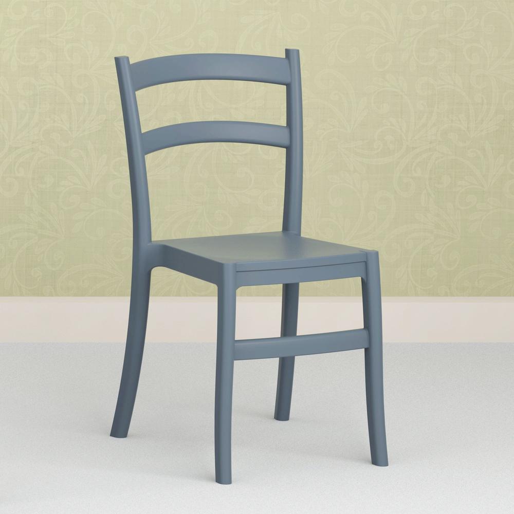 Dining Chair, Set of 2, Dark Gray, Belen Kox. Picture 7