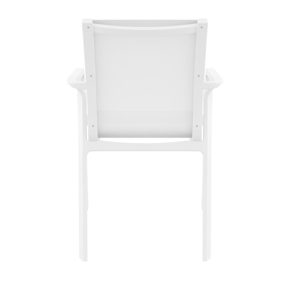 Pacific Sling Arm Chair White Frame White Sling, Set of 2. Picture 8