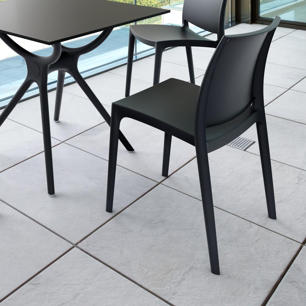 Maya Dining Chair Black, Set of 2. Picture 4