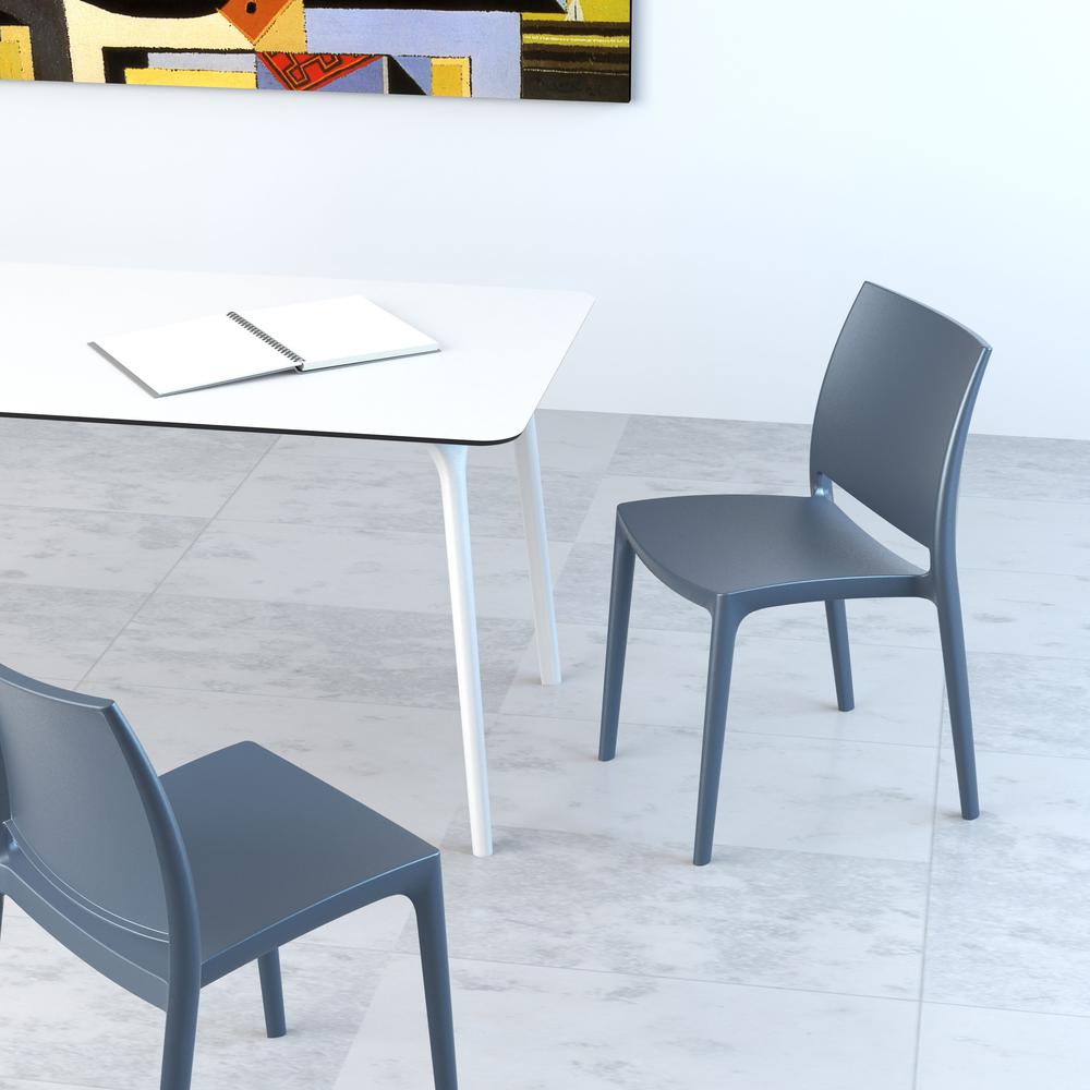 Dining Chair, Set of 2, Dark Gray, Belen Kox. Picture 3