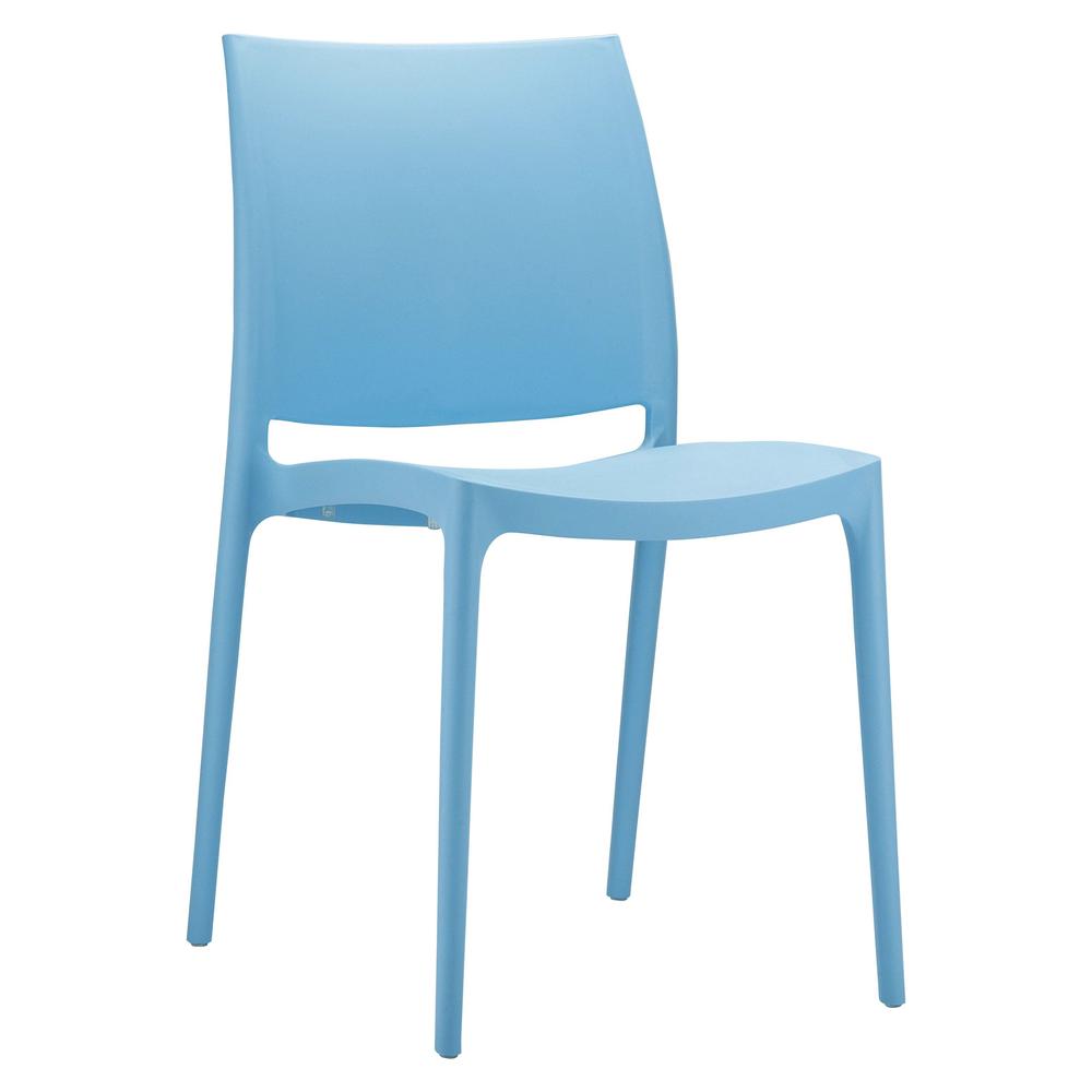 Indoor Outdoor Dining Chair, Set of 2, Blue, Belen Kox. Picture 1