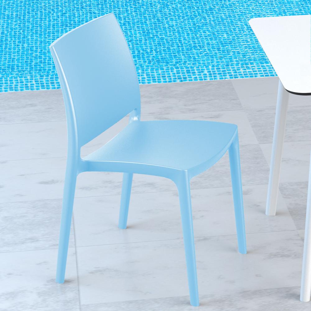 Indoor Outdoor Dining Chair, Set of 2, Blue, Belen Kox. Picture 4