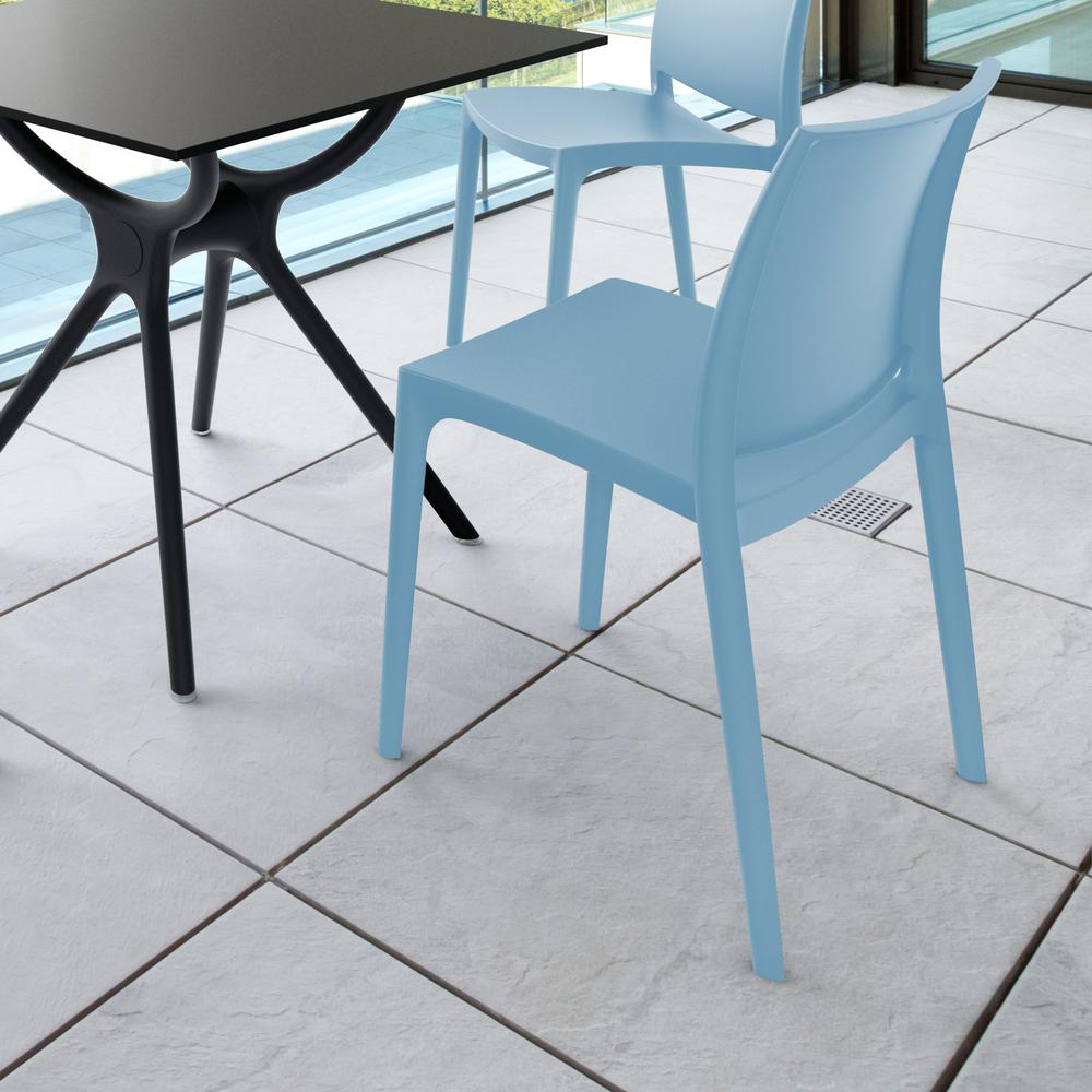 Indoor Outdoor Dining Chair, Set of 2, Blue, Belen Kox. Picture 5