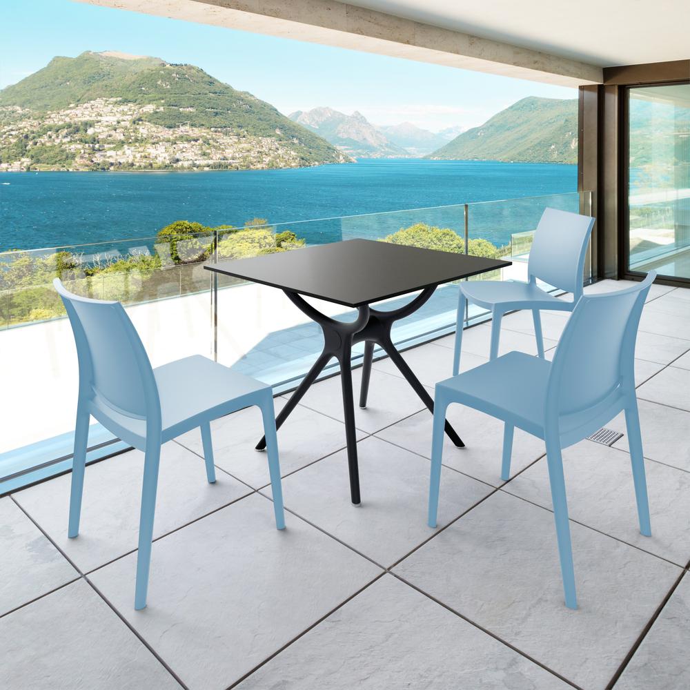 Indoor Outdoor Dining Chair, Set of 2, Blue, Belen Kox. Picture 6